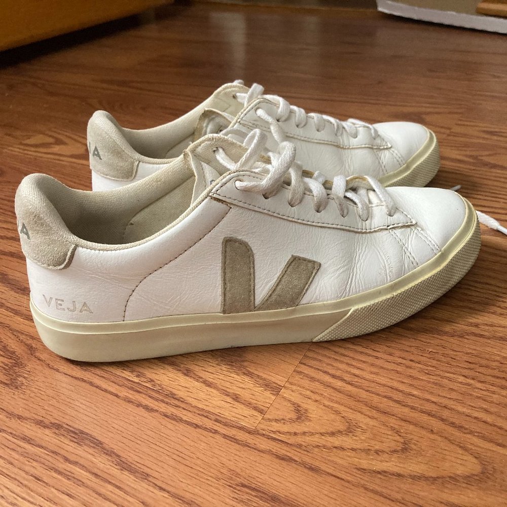 VEJA campo leather white natural
